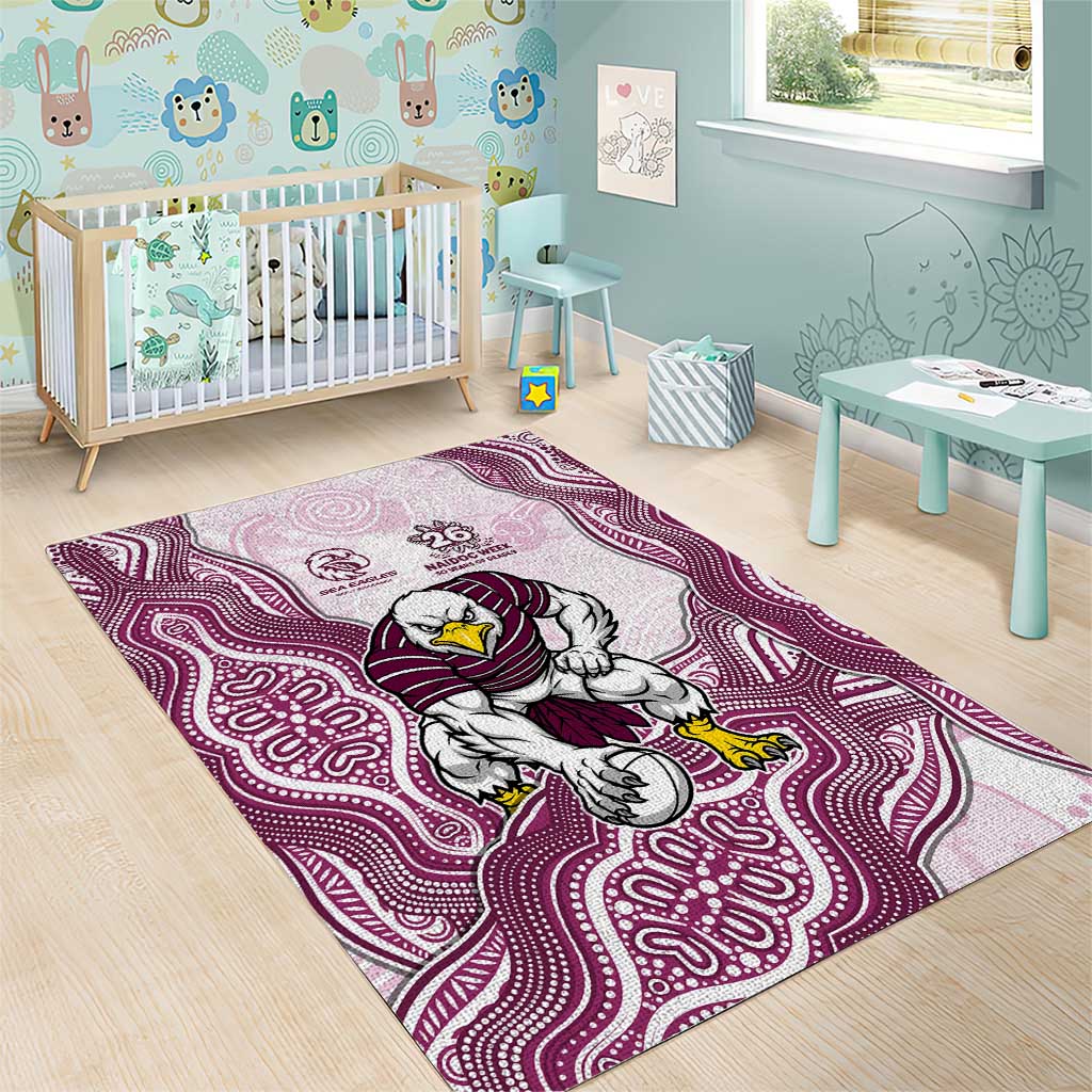 Manly Warringah Sea Eagles NAIDOC Week 2026 Area Rug First Nations of Australia Aboriginal Mascot Rugby