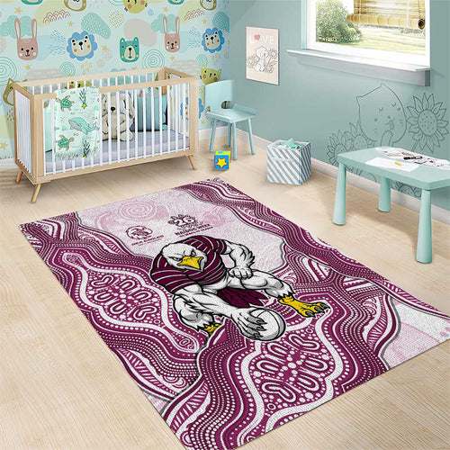 Manly Warringah Sea Eagles NAIDOC Week 2026 Area Rug First Nations of Australia Aboriginal Mascot Rugby