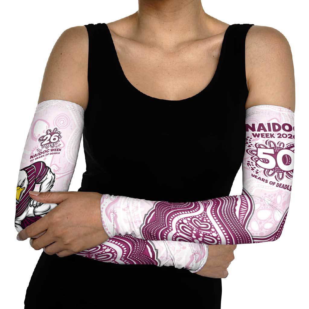 Manly Warringah Sea Eagles NAIDOC Week 2026 Arm Sleeves First Nations of Australia Aboriginal Mascot Rugby