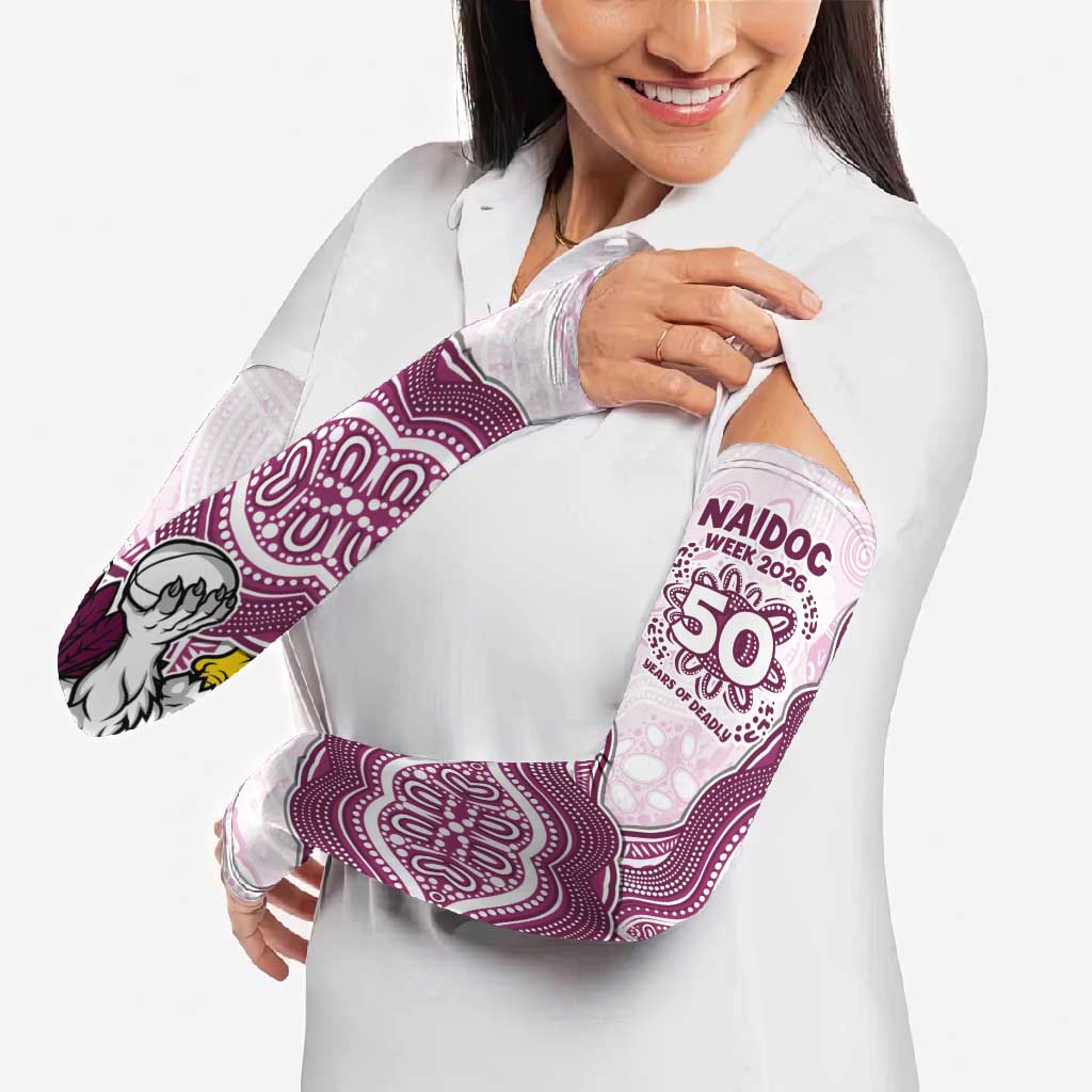 Manly Warringah Sea Eagles NAIDOC Week 2026 Arm Sleeves First Nations of Australia Aboriginal Mascot Rugby