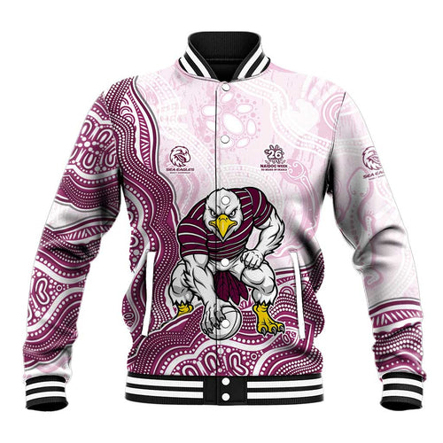 Manly Warringah Sea Eagles NAIDOC Week 2026 Baseball Jacket First Nations of Australia Aboriginal Mascot Rugby