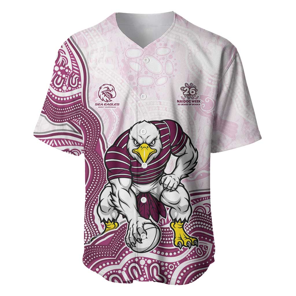 Manly Warringah Sea Eagles NAIDOC Week 2026 Baseball Jersey First Nations of Australia Aboriginal Mascot Rugby