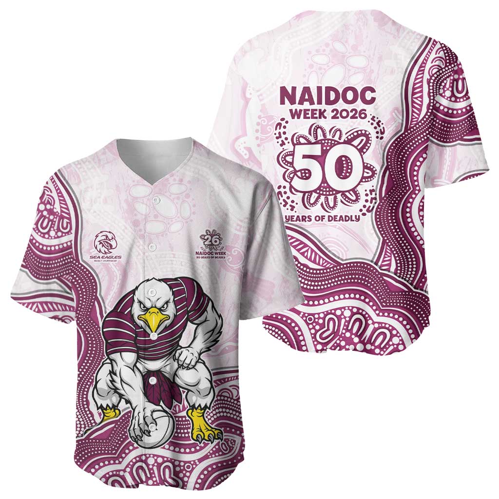 Manly Warringah Sea Eagles NAIDOC Week 2026 Baseball Jersey First Nations of Australia Aboriginal Mascot Rugby