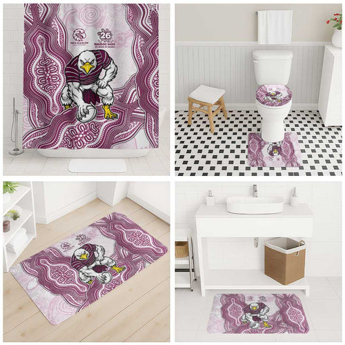Manly Warringah Sea Eagles NAIDOC Week 2026 Bathroom Set First Nations of Australia Aboriginal Mascot Rugby