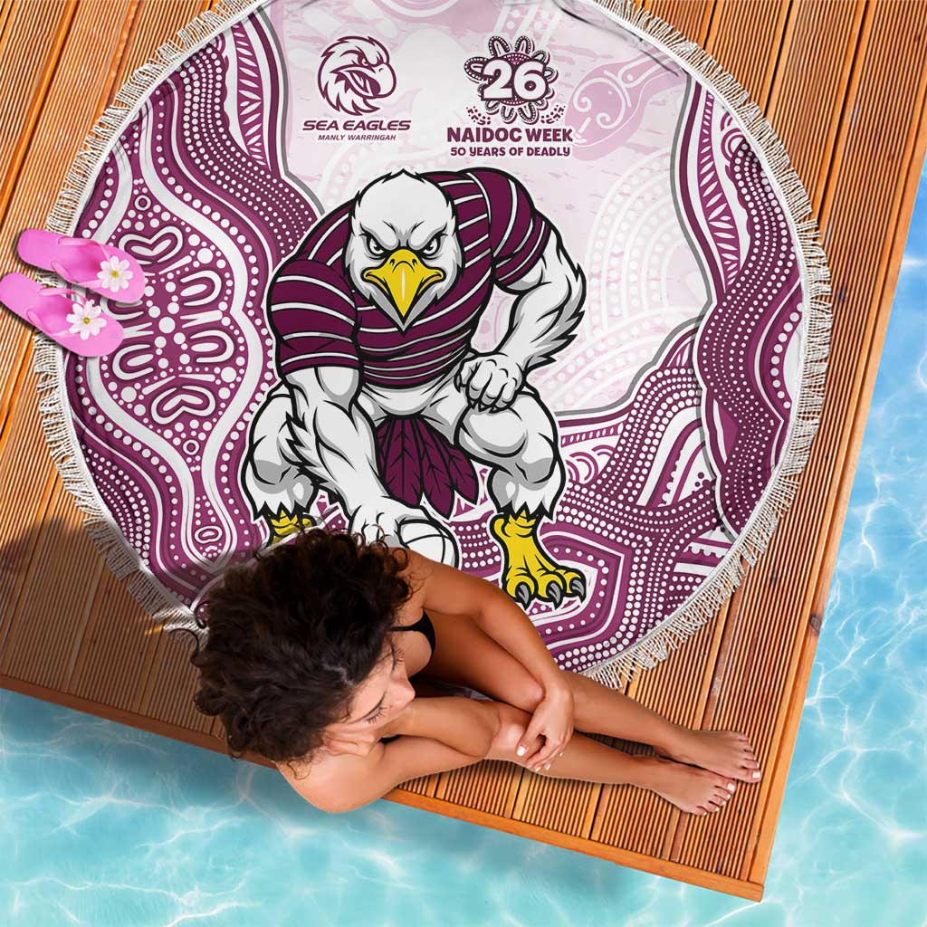 Manly Warringah Sea Eagles NAIDOC Week 2026 Beach Blanket First Nations of Australia Aboriginal Mascot Rugby