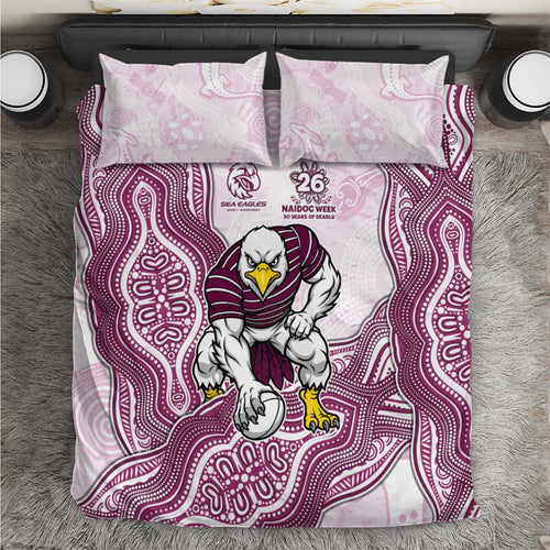 Manly Warringah Sea Eagles NAIDOC Week 2026 Bedding Set First Nations of Australia Aboriginal Mascot Rugby