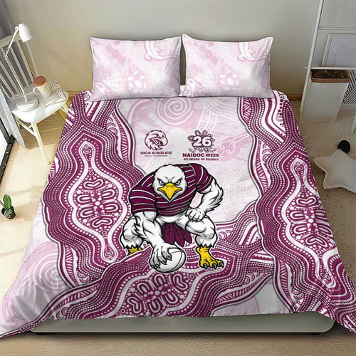 Manly Warringah Sea Eagles NAIDOC Week 2026 Bedding Set First Nations of Australia Aboriginal Mascot Rugby