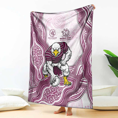Manly Warringah Sea Eagles NAIDOC Week 2026 Blanket First Nations of Australia Aboriginal Mascot Rugby