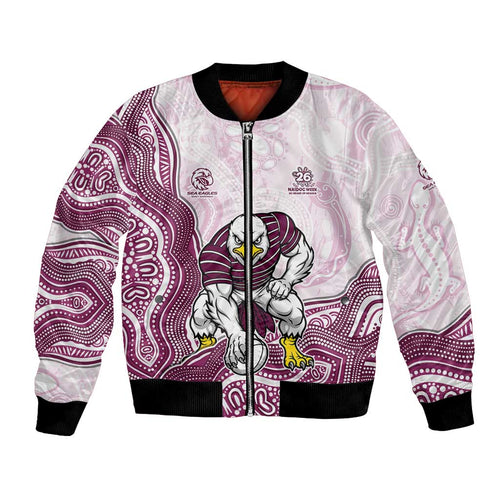 Manly Warringah Sea Eagles NAIDOC Week 2026 Bomber Jacket First Nations of Australia Aboriginal Mascot Rugby