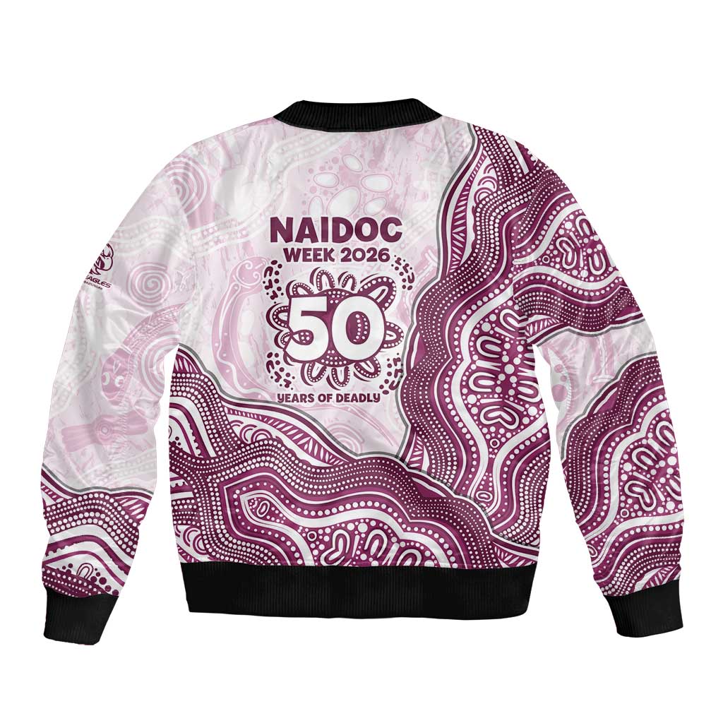 Manly Warringah Sea Eagles NAIDOC Week 2026 Bomber Jacket First Nations of Australia Aboriginal Mascot Rugby