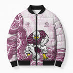 Manly Warringah Sea Eagles NAIDOC Week 2026 Bomber Puffer Jacket First Nations of Australia Aboriginal Mascot Rugby