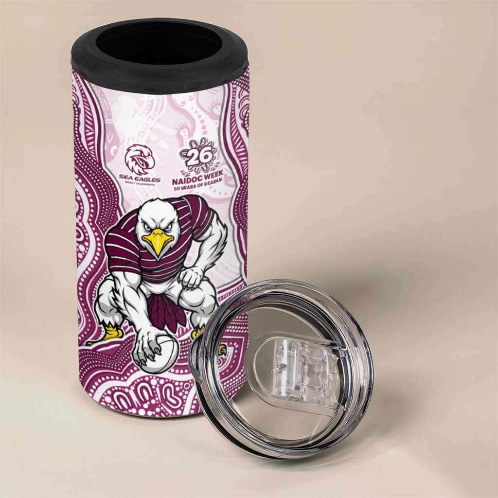 Manly Warringah Sea Eagles NAIDOC Week 2026 4 in 1 Can Cooler Tumbler First Nations of Australia Aboriginal Mascot Rugby