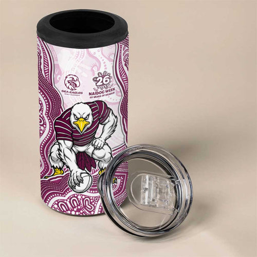 Manly Warringah Sea Eagles NAIDOC Week 2026 4 in 1 Can Cooler Tumbler First Nations of Australia Aboriginal Mascot Rugby