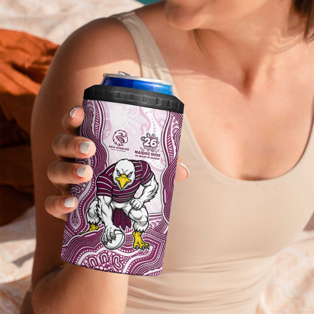 Manly Warringah Sea Eagles NAIDOC Week 2026 4 in 1 Can Cooler Tumbler First Nations of Australia Aboriginal Mascot Rugby