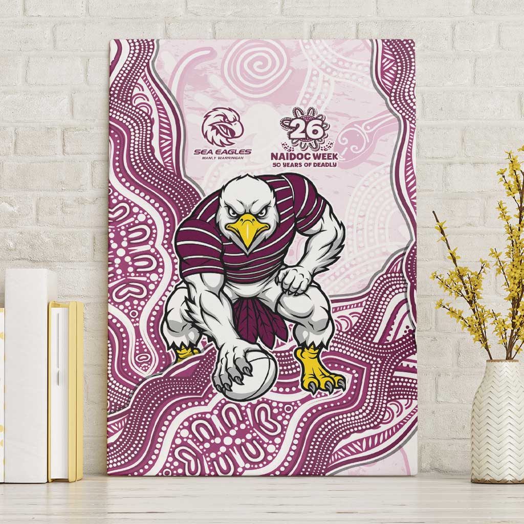 Manly Warringah Sea Eagles NAIDOC Week 2026 Canvas Wall Art First Nations of Australia Aboriginal Mascot Rugby