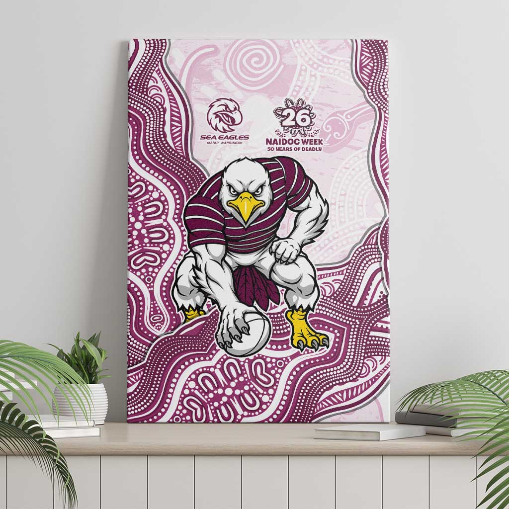 Manly Warringah Sea Eagles NAIDOC Week 2026 Canvas Wall Art First Nations of Australia Aboriginal Mascot Rugby