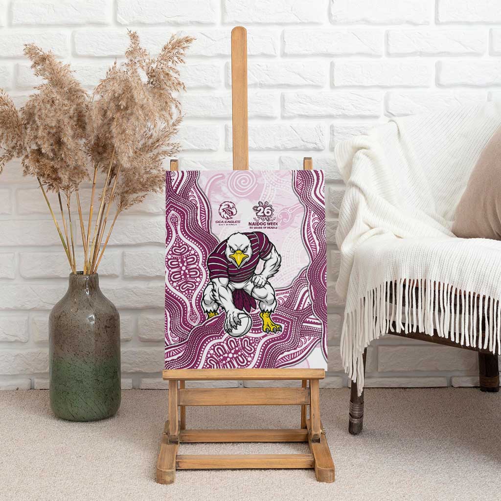 Manly Warringah Sea Eagles NAIDOC Week 2026 Canvas Wall Art First Nations of Australia Aboriginal Mascot Rugby