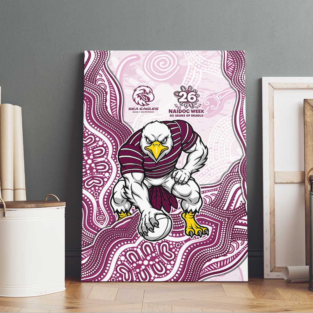 Manly Warringah Sea Eagles NAIDOC Week 2026 Canvas Wall Art First Nations of Australia Aboriginal Mascot Rugby