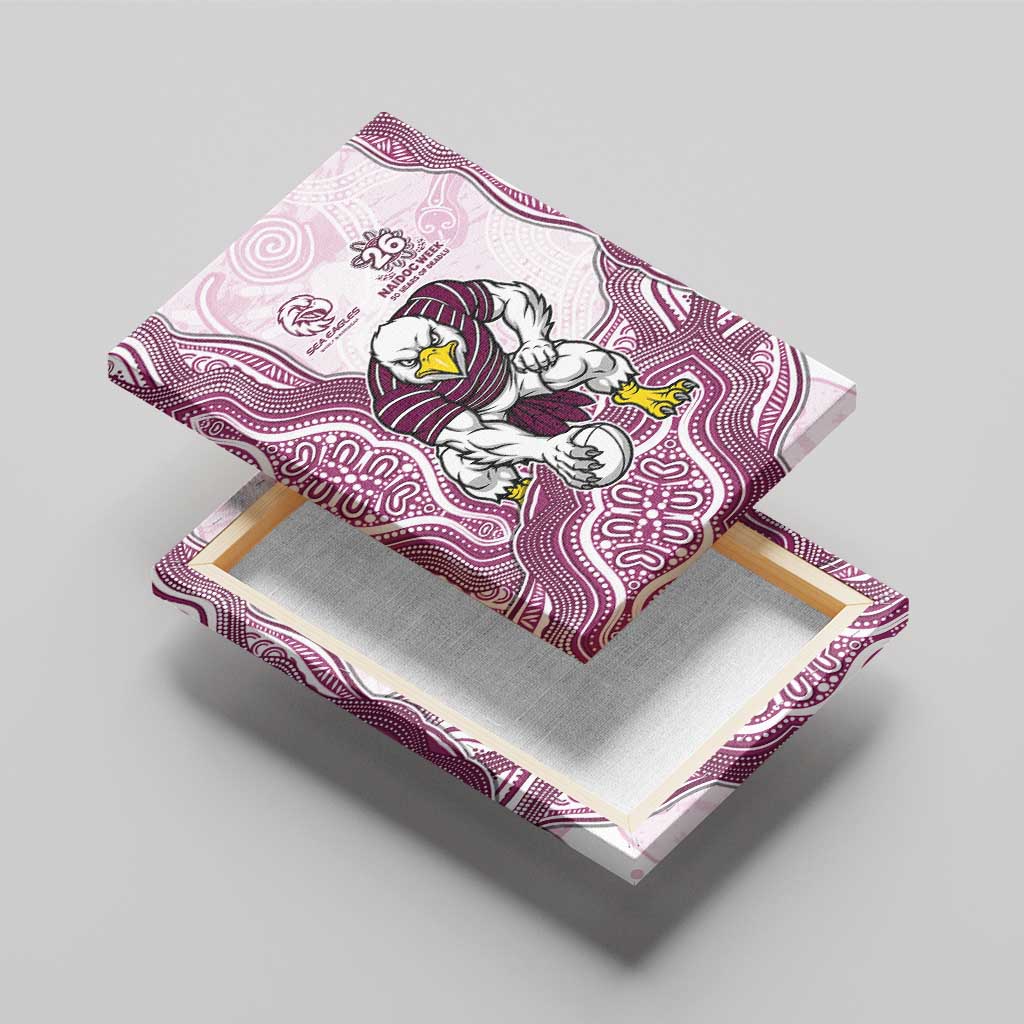 Manly Warringah Sea Eagles NAIDOC Week 2026 Canvas Wall Art First Nations of Australia Aboriginal Mascot Rugby