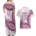 Manly Warringah Sea Eagles NAIDOC Week 2026 Couples Matching Off Shoulder Maxi Dress and Hawaiian Shirt First Nations of Australia Aboriginal Mascot Rugby