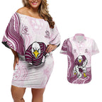 Manly Warringah Sea Eagles NAIDOC Week 2026 Couples Matching Off Shoulder Short Dress and Hawaiian Shirt First Nations of Australia Aboriginal Mascot Rugby