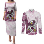 Manly Warringah Sea Eagles NAIDOC Week 2026 Couples Matching Puletasi and Long Sleeve Button Shirt First Nations of Australia Aboriginal Mascot Rugby