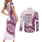 Manly Warringah Sea Eagles NAIDOC Week 2026 Couples Matching Short Sleeve Bodycon Dress and Long Sleeve Button Shirt First Nations of Australia Aboriginal Mascot Rugby