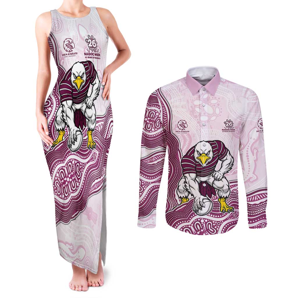 Manly Warringah Sea Eagles NAIDOC Week 2026 Couples Matching Tank Maxi Dress and Long Sleeve Button Shirt First Nations of Australia Aboriginal Mascot Rugby