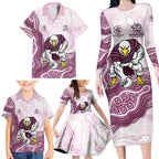 Manly Warringah Sea Eagles NAIDOC Week 2026 Family Matching Long Sleeve Bodycon Dress and Hawaiian Shirt First Nations of Australia Aboriginal Mascot Rugby