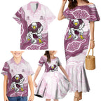 Manly Warringah Sea Eagles NAIDOC Week 2026 Family Matching Mermaid Dress and Hawaiian Shirt First Nations of Australia Aboriginal Mascot Rugby