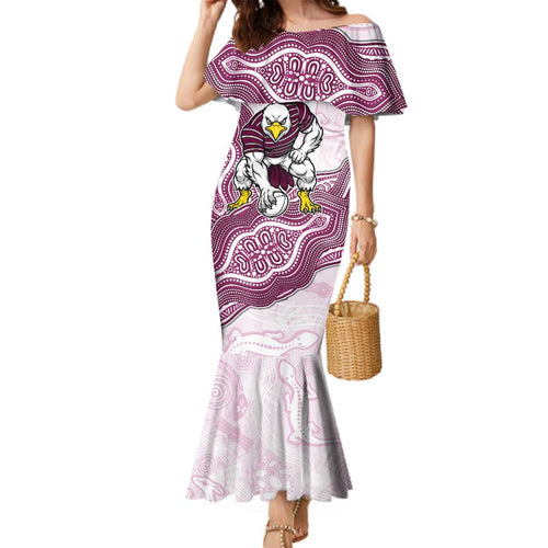 Manly Warringah Sea Eagles NAIDOC Week 2026 Family Matching Mermaid Dress and Hawaiian Shirt First Nations of Australia Aboriginal Mascot Rugby