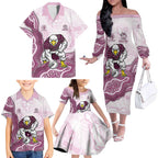 Manly Warringah Sea Eagles NAIDOC Week 2026 Family Matching Off The Shoulder Long Sleeve Dress and Hawaiian Shirt First Nations of Australia Aboriginal Mascot Rugby