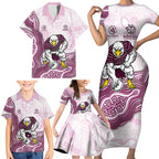 Manly Warringah Sea Eagles NAIDOC Week 2026 Family Matching Short Sleeve Bodycon Dress and Hawaiian Shirt First Nations of Australia Aboriginal Mascot Rugby