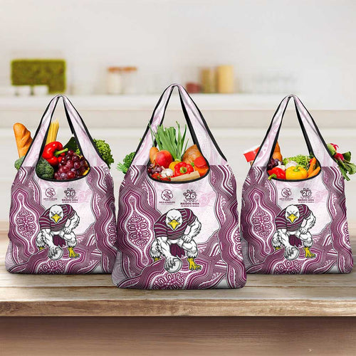 Manly Warringah Sea Eagles NAIDOC Week 2026 Grocery Bag First Nations of Australia Aboriginal Mascot Rugby