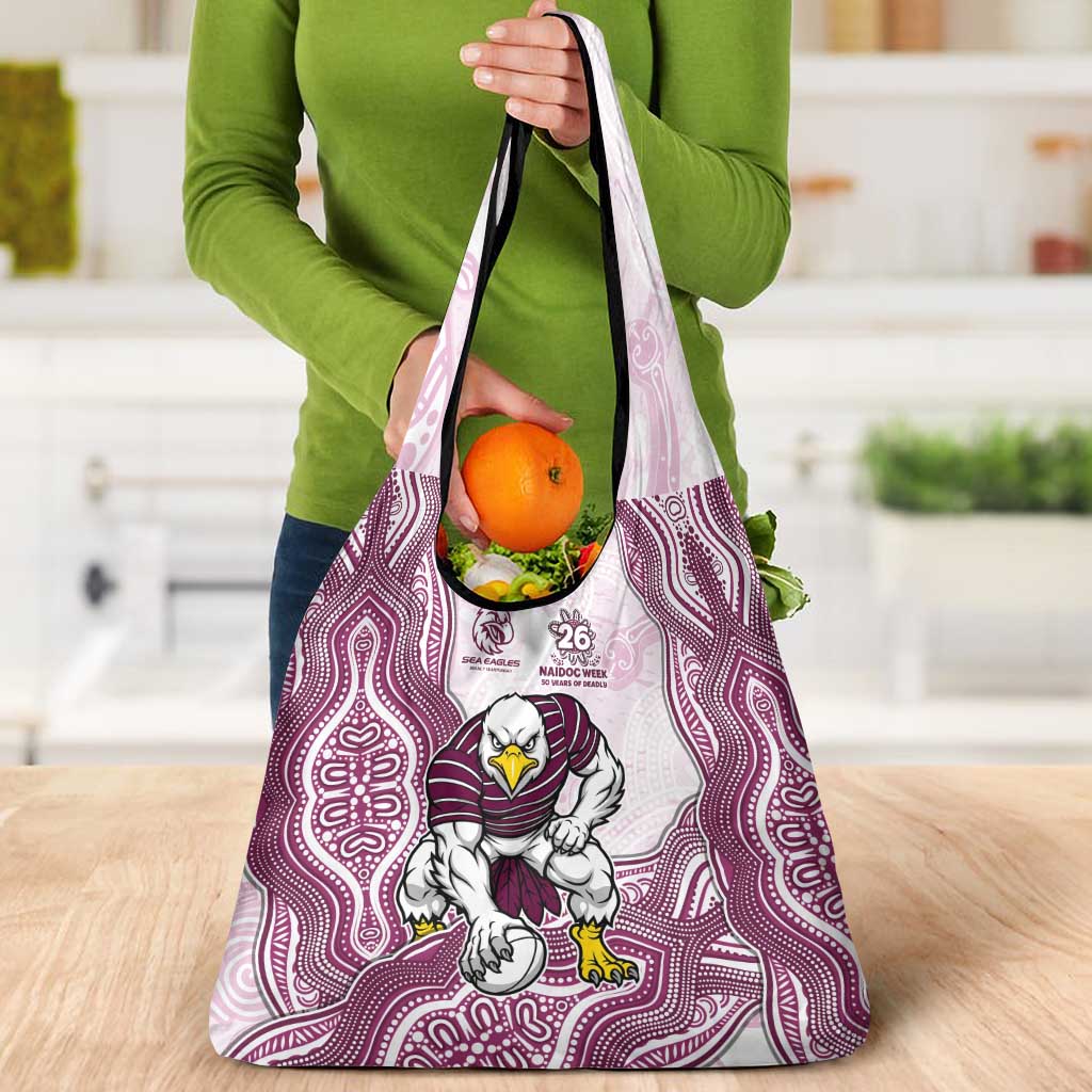 Manly Warringah Sea Eagles NAIDOC Week 2026 Grocery Bag First Nations of Australia Aboriginal Mascot Rugby