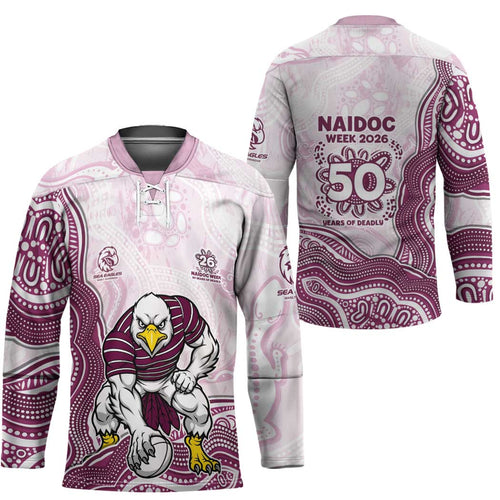 Manly Warringah Sea Eagles NAIDOC Week 2026 Hockey Jersey First Nations of Australia Aboriginal Mascot Rugby