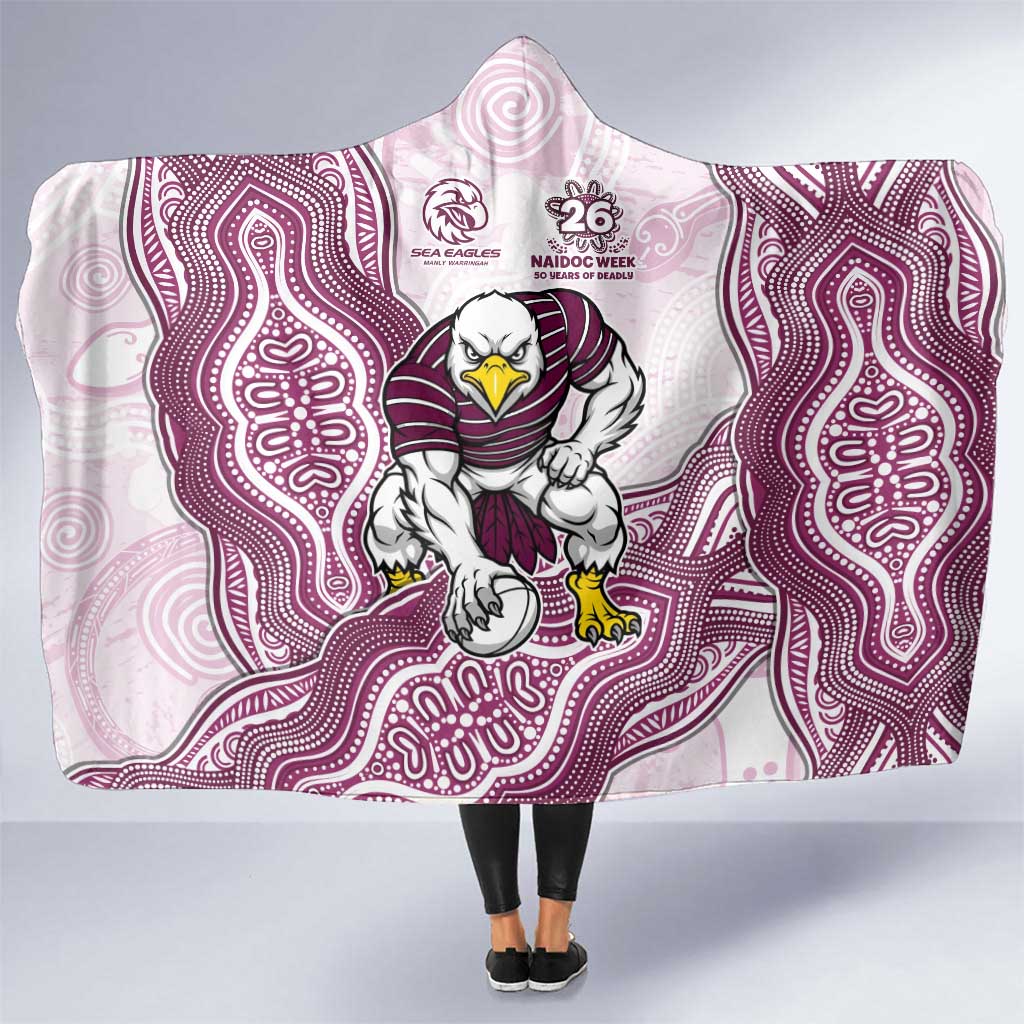 Manly Warringah Sea Eagles NAIDOC Week 2026 Hooded Blanket First Nations of Australia Aboriginal Mascot Rugby