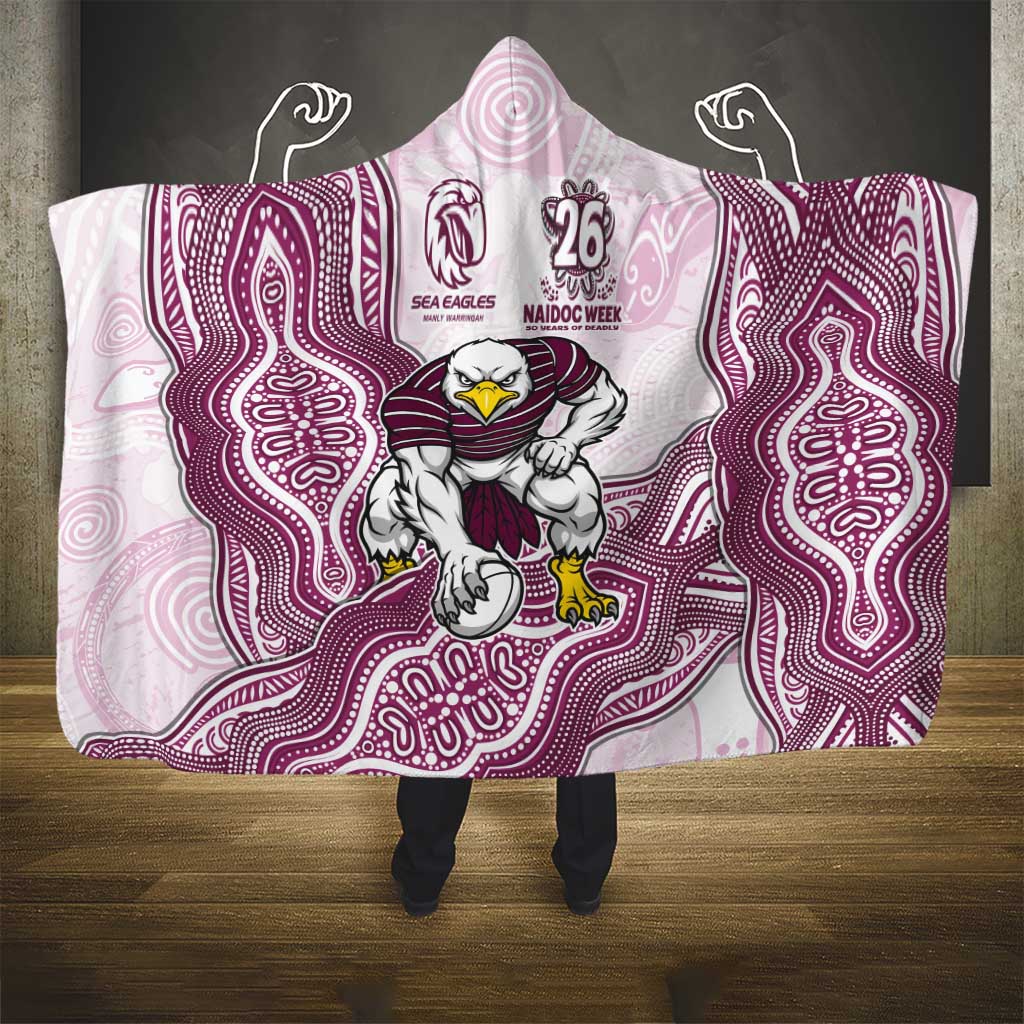 Manly Warringah Sea Eagles NAIDOC Week 2026 Hooded Blanket First Nations of Australia Aboriginal Mascot Rugby
