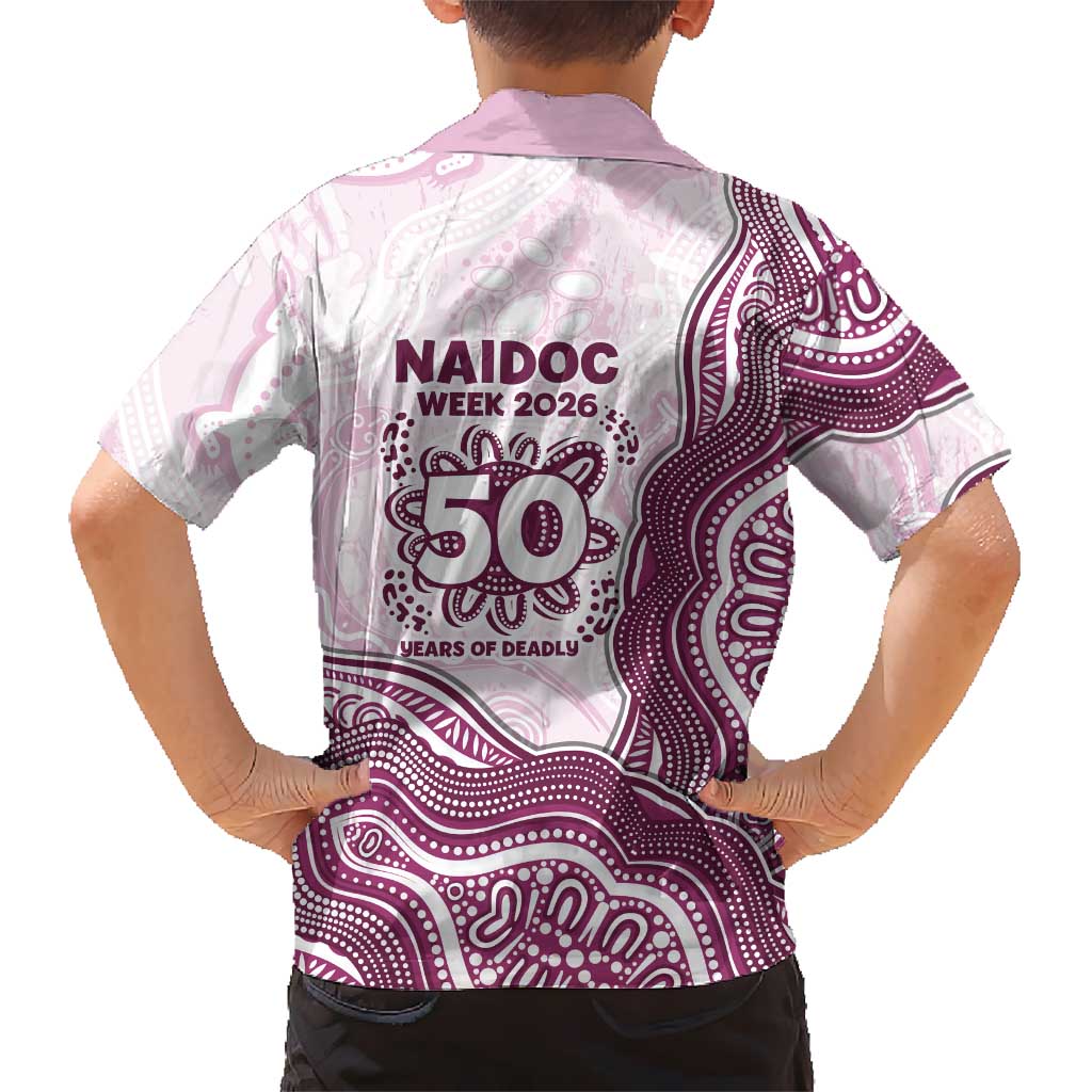 Manly Warringah Sea Eagles NAIDOC Week 2026 Kid Hawaiian Shirt First Nations of Australia Aboriginal Mascot Rugby