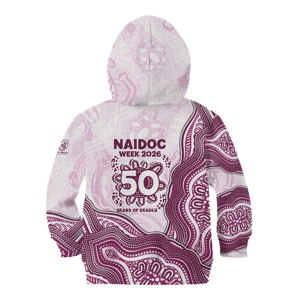 Manly Warringah Sea Eagles NAIDOC Week 2026 Kid Hoodie First Nations of Australia Aboriginal Mascot Rugby