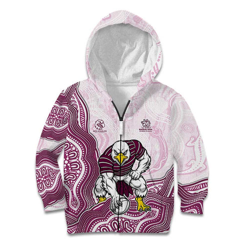 Manly Warringah Sea Eagles NAIDOC Week 2026 Kid Hoodie First Nations of Australia Aboriginal Mascot Rugby