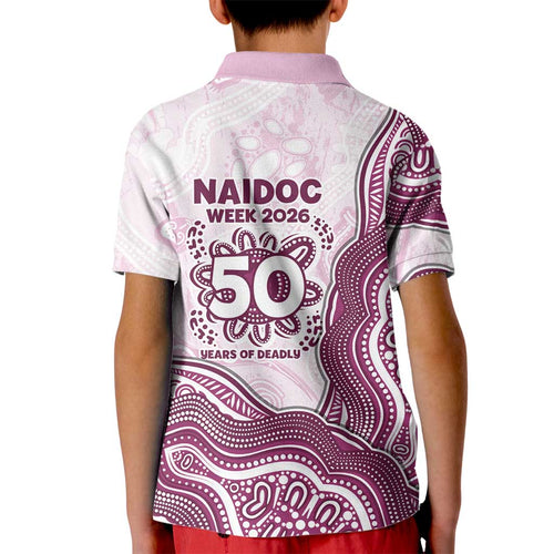 Manly Warringah Sea Eagles NAIDOC Week 2026 Kid Polo Shirt First Nations of Australia Aboriginal Mascot Rugby