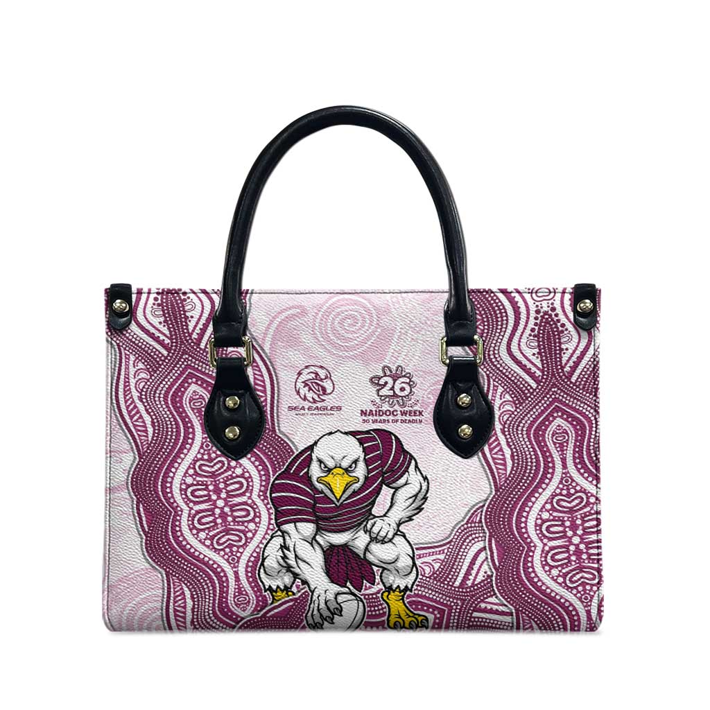 Manly Warringah Sea Eagles NAIDOC Week 2026 Leather Bag First Nations of Australia Aboriginal Mascot Rugby