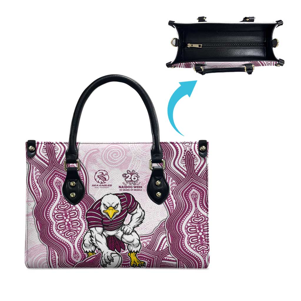 Manly Warringah Sea Eagles NAIDOC Week 2026 Leather Bag First Nations of Australia Aboriginal Mascot Rugby