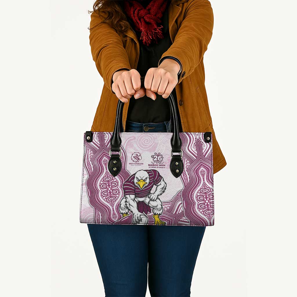 Manly Warringah Sea Eagles NAIDOC Week 2026 Leather Bag First Nations of Australia Aboriginal Mascot Rugby