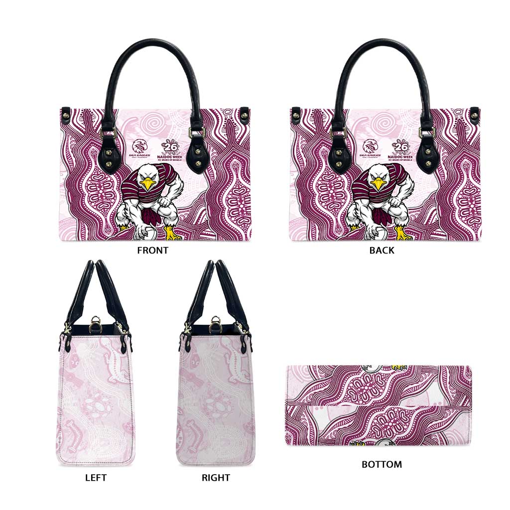 Manly Warringah Sea Eagles NAIDOC Week 2026 Leather Bag First Nations of Australia Aboriginal Mascot Rugby