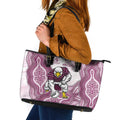 Manly Warringah Sea Eagles NAIDOC Week 2026 Leather Tote Bag First Nations of Australia Aboriginal Mascot Rugby