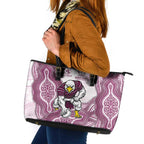 Manly Warringah Sea Eagles NAIDOC Week 2026 Leather Tote Bag First Nations of Australia Aboriginal Mascot Rugby