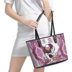 Manly Warringah Sea Eagles NAIDOC Week 2026 Leather Tote Bag First Nations of Australia Aboriginal Mascot Rugby
