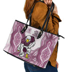 Manly Warringah Sea Eagles NAIDOC Week 2026 Leather Tote Bag First Nations of Australia Aboriginal Mascot Rugby